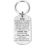 Mom Dad Keychain Gifts from Son Daughter I Love You Alway Thank You Birthday Christmas Wedding Anniversary Thanksgiving at Women’s Clothing store