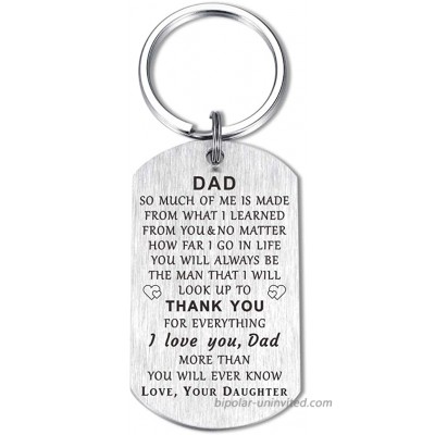 Mom Dad Keychain Gifts from Son Daughter I Love You Alway Thank You Birthday Christmas Wedding Anniversary Thanksgiving at  Women’s Clothing store