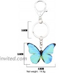 Morpho Menelaus Butterfly Key chains For Women Car Purse bag Rings Pendant Charms Blue at Women’s Clothing store