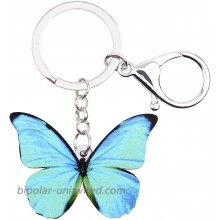 Morpho Menelaus Butterfly Key chains For Women Car Purse bag Rings Pendant Charms Blue at  Women’s Clothing store