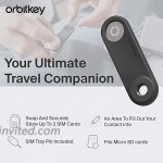 Orbitkey Portable SIM Card Case Holder Travel Kit for Key Organizer & Key Ring | Includes Card Removal Tool Store SIM Cards Flexible & Easy to Use | Fits Up to 2 Nano Sized SIM Cards