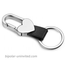 PESOENTH Men Leather Keyring Car Key Chain Ring Black Car Smart Keychain Key Holder Key Fob Clip on Belt Loops for Women at  Women’s Clothing store