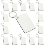 PHAETON 35PCS Rectangle Blank Board Keyring Keychain Printing Keyrings Women Men DIY Sublimation Key Chains AccessoriesDouble Sided at Women’s Clothing store