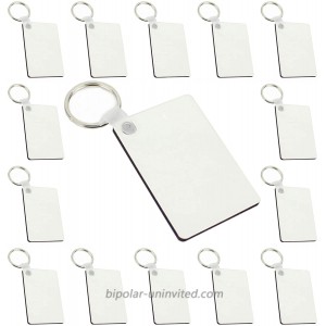 PHAETON 35PCS Rectangle Blank Board Keyring Keychain Printing Keyrings Women Men DIY Sublimation Key Chains AccessoriesDouble Sided at  Women’s Clothing store