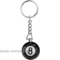 POTIY Billiards Ball Keyring Pool Player Gift Pool Ball Lucky 8 Ball Charm Keychain Gift for Billiards Lover keychain at  Women’s Clothing store