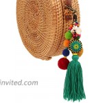 QTMY Pom Pom Shell Beads Tassel Bag Charm Pendant Boho Keyring Keychain for Women Purse Handbag Decor at Women’s Clothing store