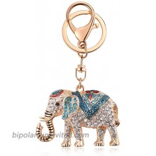 Rhinestone Elephant Keychain for Women Lucky Crystal Personalized Key Ring Bag Charms Blue at  Women’s Clothing store