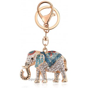 Rhinestone Elephant Keychain for Women Lucky Crystal Personalized Key Ring Bag Charms Blue at  Women’s Clothing store
