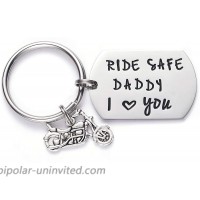 Ride Safe Daddy Keychain Motorcycle Gift Dad Keychain I Love You Daddy Keychains Gift for Dad Motorcycles Keychain at  Women’s Clothing store