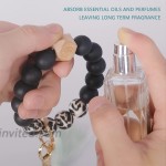 Silicone Beaded Keychain Bracelet Car Keychains Key Ring Bracelet for Women at Women’s Clothing store