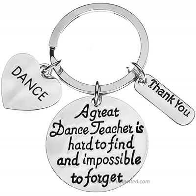 Sportybella Dance Teacher Gift Dance Teacher Keychain- Dance Jewelry for Dance Instructors