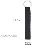 Sublimation Blanks Wristlet Keychain Lanyard Women's Strap Key Chain Lanyard Wristlet Bulk Black 20 Pcs