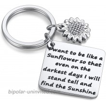 Sunflower Charm Keychain I Want to be Like a Sunflower Floral Key Chain Spiritual Gifts for Women at  Women’s Clothing store