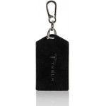 tesla key card holder for tesla key card faux suede style with keychain included compatible with tesla model 3 tesla model y tesla accessories works with tesla card holder by Arget