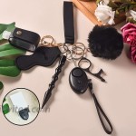 Wristlet Safety Keychain Set Cute Keychains for WomenBlack at Women’s Clothing store