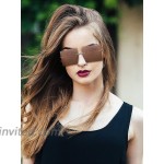 4 Pairs Oversized Square Sunglasses Rimless Frame Glasses Retro Flat Top Sunglasses with 4 Pieces Glasses Cloth for Women Men