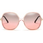 70s Super Oversize Square Sunglasses for Women Vintage Rectangular Plastic Frame Pink Green 60