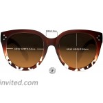 Bifocal Sunglasses for Women Oversized Reading Round Sun Readers Matte Dark Brown 2.75 Power for Women