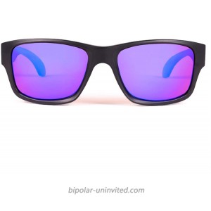 BluBlocker Black Matte Polarized Wayfarer with Blue Mirror Lenses - 4210K at  Women’s Clothing store