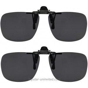 Clip On Sunglasses Flip Up Polarized Sunglasses Clip onto Eyeglasses Over Prescription Glasses Case Included
