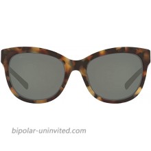 Costa Del Mar Women's Bimini Square Sunglasses Shiny Vintage Tortoise Grey Polarized 54 mm