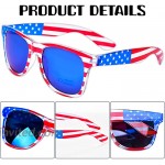 Donse 3 Pairs American Flag Sunglasses 4th of July Decorations Frame Sunglasses for Women Men Teens Patriotic Party Favors Supplies Independence Day Memorial Day Decorations 4th of July Accessories