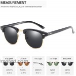 ENSARJOE 4 Pack Polarized Sunglasses Retro Semi Rimless Sun Glasses for Men Women Driving Eyewear