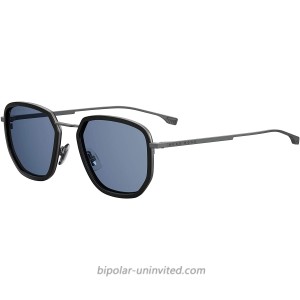 Hugo Boss BOSS 1029 F S BLACK BLUE 55 22 145 men Sunglasses