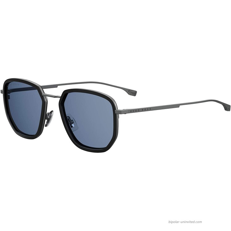 Hugo Boss BOSS 1029 F S BLACK BLUE 55 22 145 men Sunglasses