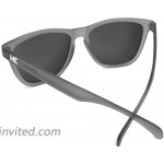 Knockaround Classics Polarized Sunglasses With Translucent Grey Frames Red Reflective Lenses