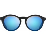 Maui Jim Pineapple Square Sunglasses Black Matte Blue Hawaii Polarized Small