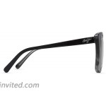 Maui Jim Women's Mele Cat-Eye Sunglasses Black W Grey Tort Neutral Grey Polarized Medium