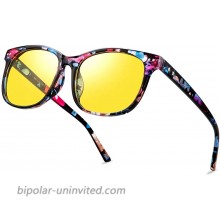 Night Vision Driving Glasses Polarized Anti-glare Clear Sun Glasses Men & Women FashionFloral
