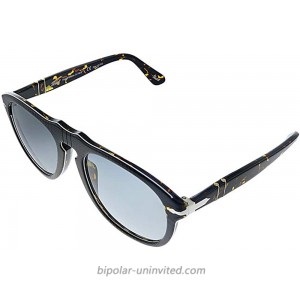 Persol PO 649 1093P2 Grey Plastic Pilot Sunglasses Grey Polarized Lens