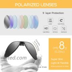 Polarized Clip on Sunglasses Women & Men UV protection Anti-Glare Driving Glasses Flip Up over Prescription Glasses