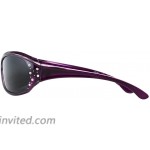 Polarized Sunglasses for Women – Deep Lavender Frame – Dark Smoke Lens – HZ Series Elettra – Women’s Premium Designer Fashion Sunglasses