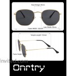 Small Round Polarized Sunglasses for Men Women Classic Circle Metal Frame Sun Glasses 2 Pack Gold Black + Black Black