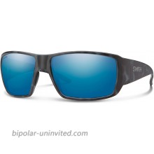 Smith Optics womens Guide's Choice Sunglasses Matte Black Ice Tort Chromapop Polarized Blue Mirror One Size US