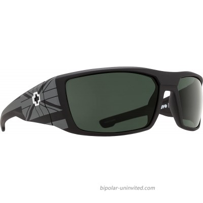 SPY Optic Dirk Sunglasses - Balck Hawaii - Happy Gray Green Polar
