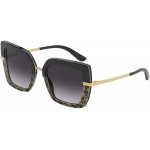 Sunglasses Dolce & Gabbana DG 4373 32448G Top Black On Print Leo Black