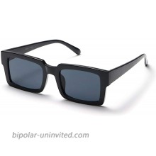 TIANYESY Sunglasses For Women Minimalist Classic Design Fashion UV400 Square Sun Glasses TY2984 Glossy Black