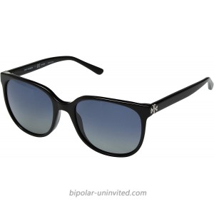 Tory Burch TY7106 Sunglasses 17091H-57 - Black Frame Blue Gradient Polar TY7106-17091H-57