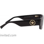Versace Man Sunglasses Black Lenses Acetate Frame 56mm