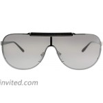 Versace Women's Greca Shield Sunglasses Silver Silver One Size