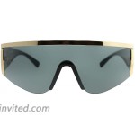 Versace Women's Shield Sunglasses Gold Grey One Size Versace