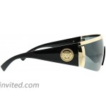 Versace Women's Shield Sunglasses Gold Grey One Size Versace