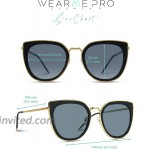 WearMe Pro Elegant High Fashion Oversize Women Cat Eye Flat Top Sunglasses
