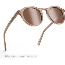 ZENOTTIC Vintage Round Polarized Sunglasses for Men Women UV400 Protection