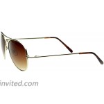 zeroUV - Small Frame Women Aviator Sunglasses for Small Faces 50 mm Gold