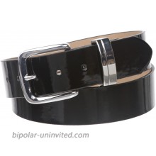 1 1 2 38 mm Snap On Nickel Free Faux Synthetic Patent Leather Fashion Plain Belt at  Women’s Clothing store